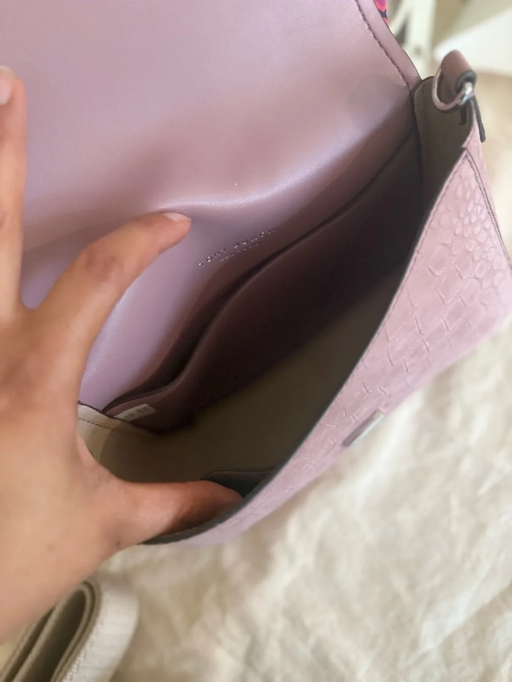 New Tory Burch THEA EMBOSSED SUEDE FLAP CROSSBODY